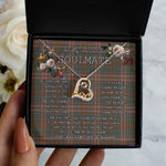 To My Beautiful Soulmate Necklace In Your Eyes I Have Found My Home Clan Kennedy Weathered Tartan Forever Love Necklace