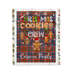 Personalized Gift Tartan Plaid Blanket Clan Cameron Of Lochiel Ancient With Christmas Cookie Baking Crew Christmas Gift Blanket, Plaid Blanket, Christmas Fleece Blanket, Christmas Blanket, Tartan Blanket, Scottish Blanket, Scotland Blanket, Family Name Blanket, Custom Blanket, Personalized Blanket