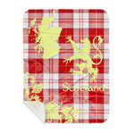 Sherpa Blanket - Tartan Blanket Thistle and Lion Scottish Clan MenZies Red Plaid Blanket, plaid sherpa blanket queen,purple sherpa blanket,queen sherpa blanket,queen size sherpa blanket,red sherpa blanket,scottish tartan blankets,sherpa blanket,sherpa christmas blanket