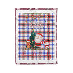 Personalized Gift Tartan Plaid Blanket Clan Boswell Modern With Funny Santa Snowman Reindeer Merry Christmas Fleece Blanket, Home Living Room, Plaid Blanket, Tartan Blanket, Scottish Blanket, Buffalo fleece blanket, Christmas Blanket