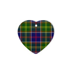 Whitelaw Modern Tartan Heart Ornaments, Christmas Tree Ornament, Plaid Christmas Ornaments, Ceramic Heart Christmas Tree Decoration, Christmas Ornament, Plaid Ornament, Tartan Ornament, Buffalo Plaid Ornament