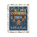 Personalized Gift Tartan Plaid Blanket Clan Sandilands With Christmas Cookie Baking Crew Christmas Gift Blanket, Plaid Blanket, Christmas Fleece Blanket, Christmas Blanket, Tartan Blanket, Scottish Blanket, Scotland Blanket, Family Name Blanket, Custom Blanket, Personalized Blanket