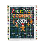 Personalized Gift Tartan Plaid Blanket Clan Bannatyne With Christmas Cookie Baking Crew Christmas Gift Blanket, Plaid Blanket, Christmas Fleece Blanket, Christmas Blanket, Tartan Blanket, Scottish Blanket, Scotland Blanket, Family Name Blanket, Custom Blanket, Personalized Blanket