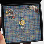 To My Beautiful Soulmate Sunflower Necklace In Your Eyes I Have Found My Home Clan Boswell Tartan Jewelry For Girlfriend
