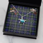 Sea Turtle Necklace To My Beautiful Soulmate Necklace In Your Eyes I Have Found My Home Clan Baird Modern Tartan Blue Turtle Necklace
