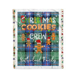 Personalized Gift Tartan Plaid Blanket Clan Sutherland Ancient With Christmas Cookie Baking Crew Christmas Gift Blanket, Plaid Blanket, Christmas Fleece Blanket, Christmas Blanket, Tartan Blanket, Scottish Blanket, Scotland Blanket, Family Name Blanket, Custom Blanket, Personalized Blanket