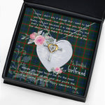 Gift For My Beautiful Girlfriend Necklace Valentine Necklace Clan Aiton Tartan Cross Dancing Necklace Scottish Tartan Jewelry