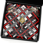 To My Beautiful Soulmate Sunflower Necklace In Your Eyes I Have Found My Home Clan Home Tartan Jewelry For Girlfriend, Tartan Sunflower Pendant Necklace, Scottish Tartan Jewelry, valentine necklace, necklace girlfriend, necklace for wife, cute necklaces for girlfriend, jewelry for girlfriend, to my soulmate necklace, to my future wife necklace