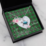 Sea Turtle Necklace Gift for My Beautiful Girlfriend Valentines Necklace Clan Halkerston Tartan Blue Turtle Necklace