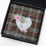 Gift For My Beautiful Girlfriend Necklace Valentine Necklace Clan MacRae Weathered Tartan Cross Dancing Necklace Scottish Tartan Jewelry