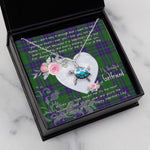Sea Turtle Necklace Gift for My Beautiful Girlfriend Valentines Necklace Clan Lockhart Modern Tartan Blue Turtle Necklace