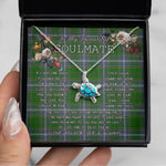 Sea Turtle Necklace To My Beautiful Soulmate Necklace In Your Eyes I Have Found My Home Clan Pringle Tartan Blue Turtle Necklace, Valentine Necklace Gift for Girlfriend Clan Mitchell Ancient Tartan Sunflower Pendant Necklace, Scottish Tartan Jewelry, valentine necklace, necklace girlfriend, necklace for wife, cute necklaces for girlfriend, jewelry for girlfriend, to my soulmate necklace, to my future wife necklace