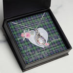 Rising Phoenix Necklace - Valentine Necklace Clan Farquharson Ancient Tartan Gift for Girlfriend, Gift for My Wife Rising Phoenix Necklace