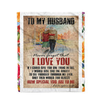 Scotstee Shop - Personalized Husband Gifts Letter To My Husband Never Forget Gifts Fleece Blanket