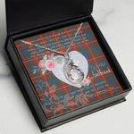 Rising Phoenix Necklace - Valentine Necklace Clan Fraser Ancient Tartan Gift for Girlfriend, Gift for My Wife Rising Phoenix Necklace