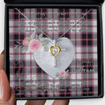 Gift For My Beautiful Girlfriend Necklace Valentine Necklace Clan MacPherson Hunting Modern Tartan Cross Dancing Necklace Scottish Tartan Jewelry