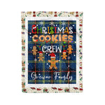 Personalized Gift Tartan Plaid Blanket Clan Grewar With Christmas Cookie Baking Crew Christmas Gift Blanket, Plaid Blanket, Christmas Fleece Blanket, Christmas Blanket, Tartan Blanket, Scottish Blanket, Scotland Blanket, Family Name Blanket, Custom Blanket, Personalized Blanket