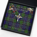 To My Beautiful Soulmate Necklace In Your Eyes I Have Found My Home Clan Newman Tartan Cross Dancing Necklace