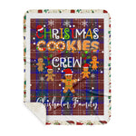 Personalized Gift Tartan Plaid Blanket Clan Chisholm Hunting Modern With Christmas Cookie Baking Crew Christmas Gift Sherpa Blanket, tartan sherpa blanket,buffalo plaid sherpa blanket,christmas sherpa blanket,Christmas Throw Blanket,green plaid sherpa blanket,green sherpa blanket