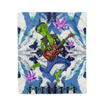 Scotstee Shop - Scotstee Shop Blanket Alien Guitar Player Hippie Fleece Blanket