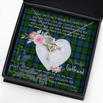 Gift For My Beautiful Girlfriend Necklace Valentine Necklace Clan MacKay Tartan Cross Dancing Necklace Scottish Tartan Jewelry
