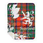 Sherpa Blanket - Tartan Blanket Thistle and Lion Scottish Clan Stewart of Appin Ancient Plaid Blanket, plaid sherpa blanket queen,purple sherpa blanket,queen sherpa blanket,queen size sherpa blanket,red sherpa blanket,scottish tartan blankets,sherpa blanket,sherpa christmas blanket