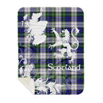 Sherpa Blanket - Tartan Blanket Thistle and Lion Scottish Clan Meldrum Gordon Dress Plaid Blanket, plaid sherpa blanket queen,purple sherpa blanket,queen sherpa blanket,queen size sherpa blanket,red sherpa blanket,scottish tartan blankets,sherpa blanket,sherpa christmas blanket