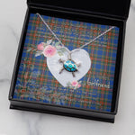Sea Turtle Necklace Gift for My Beautiful Girlfriend Valentines Necklace Clan MacBeth Ancient Tartan Blue Turtle Necklace
