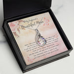 To My Boyfriend's Beautiful Mom Necklace - The Boy You Raised Into An Incredible Man - Necklace Gift For Boyfriend's Mom, Mother's Day Phoenix Rising Necklace