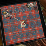 To My Beautiful Soulmate Necklace In Your Eyes I Have Found My Home Clan Hamilton Ancient Tartan Wishbone Dancing Necklace