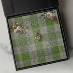 To My Beautiful Soulmate Necklace In Your Eyes I Have Found My Home Clan Cunningham Dress Green Tartan Crown Pendant Necklace