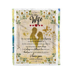 Scotstee Shop - Personalized Gift Letter To My Wife Love Letter From Husband Love Gifts Fleece Blanket