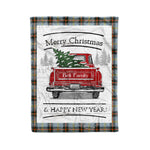 Tartan Blanket Vintage Red Truck with Christmas Tree Family Scottish Clan Bell plaid blanket, red plaid blanket, buffalo plaid blanket, green plaid blanket, plaid fleece blanket, blue plaid blanket, red tartan blanket, tartan plaid blanket, black and white plaid blanket, , christmas plaid blanket, orange plaid blanket, tartan plaid throw blanket, pink plaid blanket, brown plaid blanket, buffalo check blanket