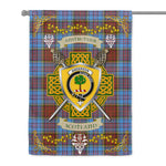 House Flag - Anderson Modern Irish Shield Celtic Cross Tartan Garden Flag St Patrick's Day Garden Flag