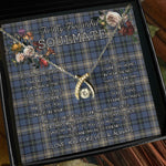 To My Beautiful Soulmate Necklace In Your Eyes I Have Found My Home Clan MacDowall Tartan Wishbone Dancing Necklace