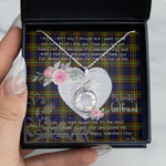 Rising Phoenix Necklace - Valentine Necklace Clan MacLellan Modern Tartan Gift for Girlfriend, Gift for My Wife Rising Phoenix Necklace