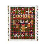 Personalized Gift Tartan Plaid Blanket Clan Nithsdale With Christmas Cookie Baking Crew Christmas Gift Blanket, Plaid Blanket, Christmas Fleece Blanket, Christmas Blanket, Tartan Blanket, Scottish Blanket, Scotland Blanket, Family Name Blanket, Custom Blanket, Personalized Blanket