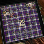 To My Beautiful Soulmate Necklace In Your Eyes I Have Found My Home Clan MacDonald Dress Modern Tartan Wishbone Dancing Necklace