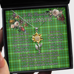 To My Beautiful Soulmate Sunflower Necklace In Your Eyes I Have Found My Home Clan Forrester Hunting Tartan Jewelry For Girlfriend