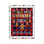 Personalized Gift Tartan Plaid Blanket Clan MacLachlan With Christmas Cookie Baking Crew Christmas Gift Blanket, Plaid Blanket, Christmas Fleece Blanket, Christmas Blanket, Tartan Blanket, Scottish Blanket, Scotland Blanket, Family Name Blanket, Custom Blanket, Personalized Blanket
