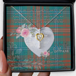 Gift For My Beautiful Girlfriend Necklace Valentine Necklace Clan Wilson Ancient Tartan Cross Dancing Necklace Scottish Tartan Jewelry