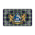 Doormat - Tartan Door Mat The Family Davidson of Tulloch Dress Welcome Mat, Plaid Doormat Scottish