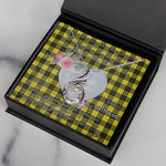 Rising Phoenix Necklace - Valentine Necklace Clan MacLeod of Lewis Modern Tartan Gift for Girlfriend, Gift for My Wife Rising Phoenix Necklace