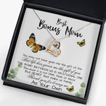 Love Dancing Necklace - Stepmom Necklace, To My Bonus Mom Gift Neckalce, Thank For You Loving Me As Your Own