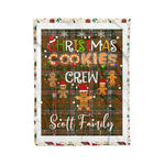 Personalized Gift Tartan Plaid Blanket Clan Scott Brown Modern With Christmas Cookie Baking Crew Christmas Gift Blanket, Plaid Blanket, Christmas Fleece Blanket, Christmas Blanket, Tartan Blanket, Scottish Blanket, Scotland Blanket, Family Name Blanket, Custom Blanket, Personalized Blanket