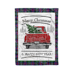 Tartan Blanket Vintage Red Truck with Christmas Tree Family Scottish Clan Calder plaid blanket, red plaid blanket, buffalo plaid blanket, green plaid blanket, plaid fleece blanket, blue plaid blanket, red tartan blanket, tartan plaid blanket, black and white plaid blanket, , christmas plaid blanket, orange plaid blanket, tartan plaid throw blanket, pink plaid blanket, brown plaid blanket, buffalo check blanket