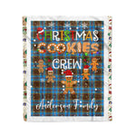 Personalized Gift Tartan Plaid Blanket Clan Anderson With Christmas Cookie Baking Crew Christmas Gift Blanket, Plaid Blanket, Christmas Fleece Blanket, Christmas Blanket, Tartan Blanket, Scottish Blanket, Scotland Blanket, Family Name Blanket, Custom Blanket, Personalized Blanket