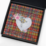 Gift For My Beautiful Girlfriend Necklace Valentine Necklace Clan Drummond Of Strathallan Tartan Cross Dancing Necklace Scottish Tartan Jewelry