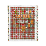 Personalized Gift Tartan Plaid Blanket Clan MacAlister Dress With Christmas Cookie Baking Crew Christmas Gift Blanket, Plaid Blanket, Christmas Fleece Blanket, Christmas Blanket, Tartan Blanket, Scottish Blanket, Scotland Blanket, Family Name Blanket, Custom Blanket, Personalized Blanket