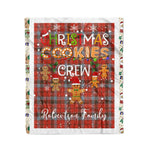 Personalized Gift Tartan Plaid Blanket Clan Robertson Weathered With Christmas Cookie Baking Crew Christmas Gift Blanket, Plaid Blanket, Christmas Fleece Blanket, Christmas Blanket, Tartan Blanket, Scottish Blanket, Scotland Blanket, Family Name Blanket, Custom Blanket, Personalized Blanket